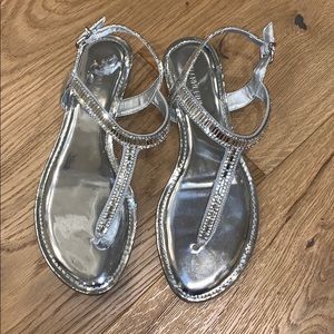 Gianni Bini Silver Sandals